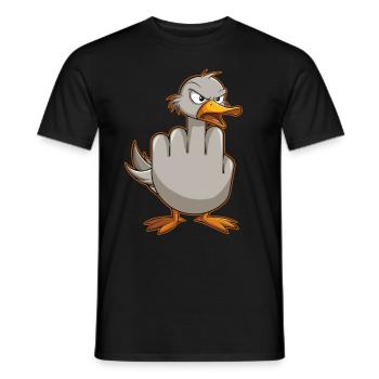 Ultimativ-lustiges Möwen Outfit! Perfekt für und - Männer T-Shirt - Schwarz - Vorne - AI Model Male 178 light (178cm)