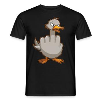 Ultimativ-lustiges Möwen Outfit! Perfekt und Nerds - Männer T-Shirt - Schwarz - Vorne - AI Model Male 178 light (178cm)