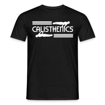 Gymnastique suédoise Entraînement de rue Gymnastique Fitness - T-shirt homme - noir - Devant - AI Model Male 178 light (178cm)