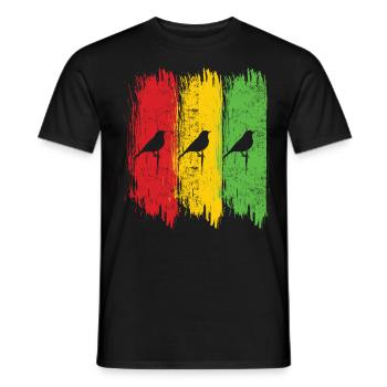 Rastafari Music Vibes Only Rasta Jamaica Reggae - Men's T-Shirt - black - Front - AI Model Male 178 light (178cm)