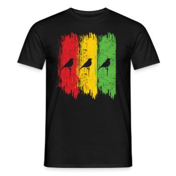 Rastafari Music Vibes Only Rasta Jamaica Reggae - Men's T-Shirt - black - Front - AI Model Male 178 light (178cm)