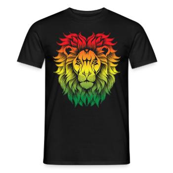 Rastafari Music Vibes Only Rasta Jamaica Reggae - Men's T-Shirt - black - Front - AI Model Male 178 light (178cm)