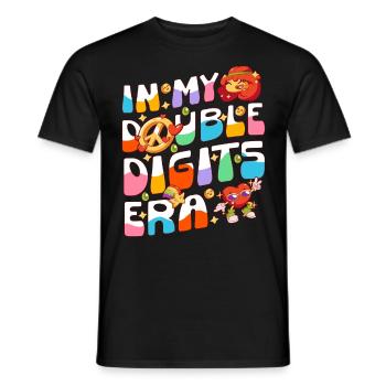 10 Years Old 10th Birthday - Men's T-Shirt - black - Front - AI Model Male 178 light (178cm)