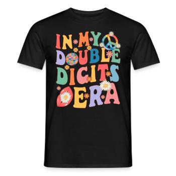 10 Years Old 10th Birthday - Men's T-Shirt - black - Front - AI Model Male 178 light (178cm)