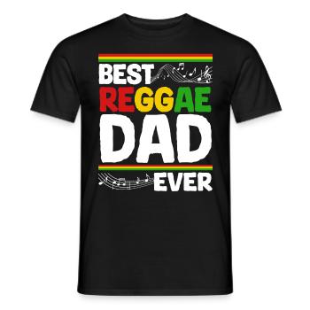 Rastafari Music Vibes Only Rasta Jamaica Reggae - Men's T-Shirt - black - Front - AI Model Male 178 light (178cm)