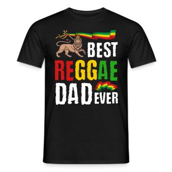 Rastafari Music Vibes Only Rasta Jamaica Reggae - Men's T-Shirt - black - Front - AI Model Male 178 light (178cm)
