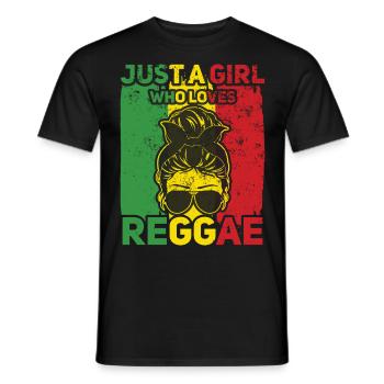Musique rastafari Rasta Jamaïque Reggae - T-shirt homme - noir - Devant - AI Model Male 178 light (178cm)