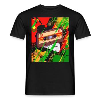 Rastafari Music Vibes Only Rasta Jamaica Reggae - Men's T-Shirt - black - Front - AI Model Male 178 light (178cm)