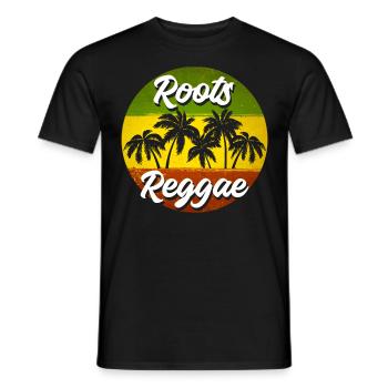 Rastafari Music Vibes Only Rasta Jamaica Reggae - Men's T-Shirt - black - Front - AI Model Male 178 light (178cm)