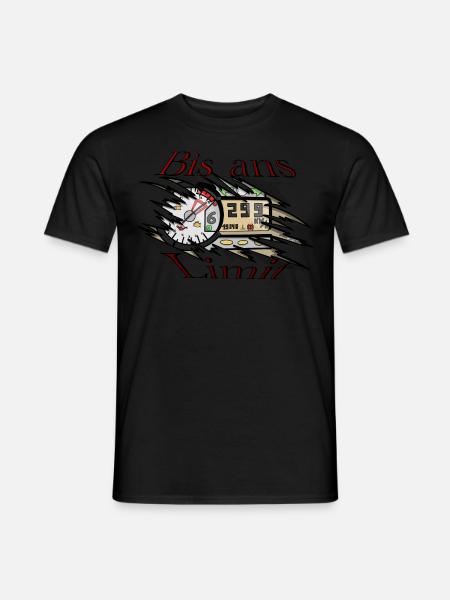Bis ans limit - Männer T-Shirt - Schwarz