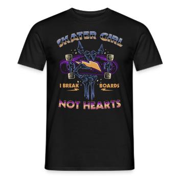 Skateboarder Skater Girl Frauen Sk8er Skateboard - Männer T-Shirt - Schwarz - Vorne - AI Model Male 178 light (178cm)