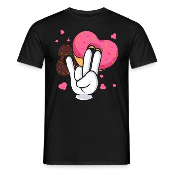 idiot embarrassant sarcasme nerd geek beignet - T-shirt homme - noir - Devant - AI Model Male 178 light (178cm)