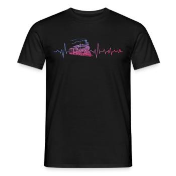 conducteur de train modélisme ferroviaire modélisme ferroviaire - T-shirt homme - noir - Devant - AI Model Male 178 light (178cm)