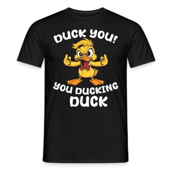 Ultimativ-lustiges Enten Perfekt für Geeks Nerds - Männer T-Shirt - Schwarz - Vorne - AI Model Male 178 light (178cm)