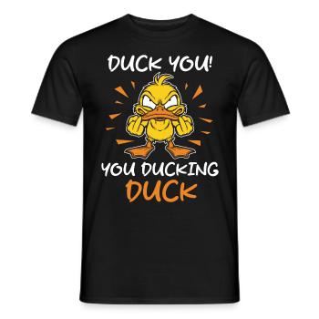 Ultimativ-lustiges Enten Perfekt für Geeks Nerds - Männer T-Shirt - Schwarz - Vorne - AI Model Male 178 light (178cm)