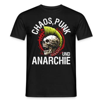 Punk Rock Pogo Anarchy Punks Punk Rocker Punk - Men's T-Shirt - black - Front - AI Model Male 178 light (178cm)