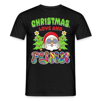 Christmas, Love and Funk – Festive Groove Music - Männer T-Shirt - Schwarz - Vorne - AI Model Male 178 light (178cm)