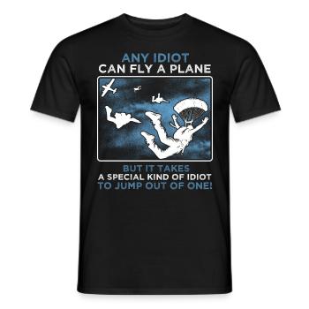 Skydive Freefly Fallschirmspringer Shirt Skydiving - Männer T-Shirt - Schwarz - Vorne - AI Model Male 178 light (178cm)