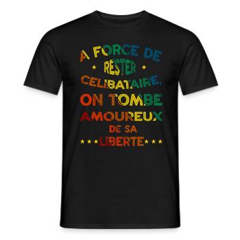 L'Art d'Aimer sa Liberté - T-shirt homme - noir - Devant - AI Model Male 178 light (178cm)