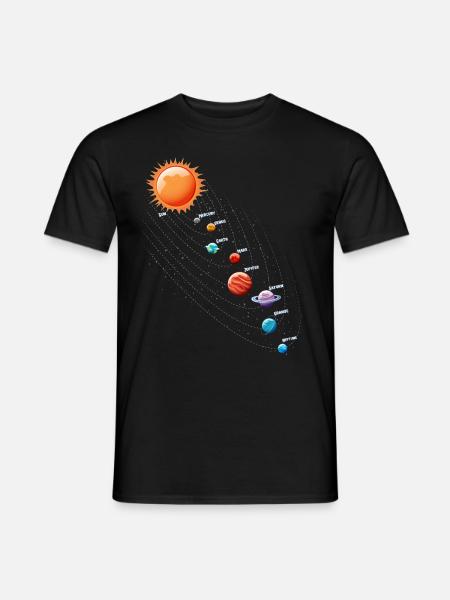 Sonnensystem Pendel Physik Planeten Wissenschaft - Männer T-Shirt - Schwarz