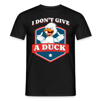 Unhöfliches Lustiges Sprichwort "Duck You" Outfit - Männer T-Shirt - Schwarz - Vorne - AI Model Male 178 light (178cm)