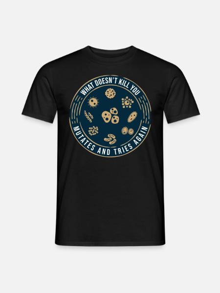 funny saying. Viruses Science Research - Men's T-Shirt - black