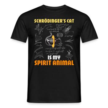 Physique Quantum Nerd Dead + Alive Schrödingers - T-shirt homme - noir - Devant - AI Model Male 178 light (178cm)