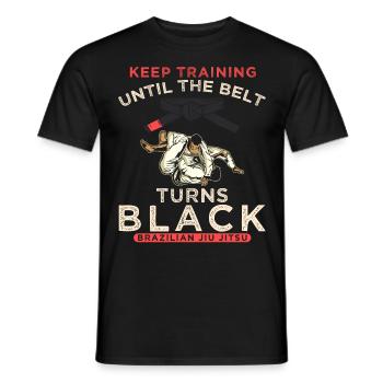 Motivation Martial Arts Brazilian Jiu-Jitsu - Men's T-Shirt - black - Front - AI Model Male 178 light (178cm)