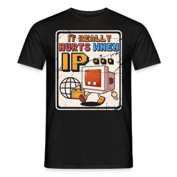 IT Geek, PC Accessories Storage Devices Evolution - Men's T-Shirt - black - Front - AI Model Male 178 light (178cm)