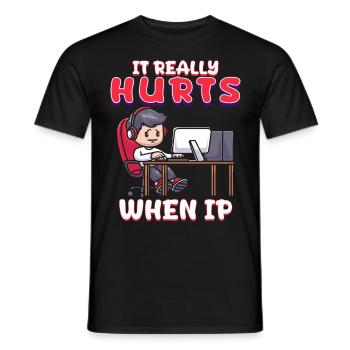 IT Geek, PC Accessories Storage Devices Evolution - Men's T-Shirt - black - Front - AI Model Male 178 light (178cm)