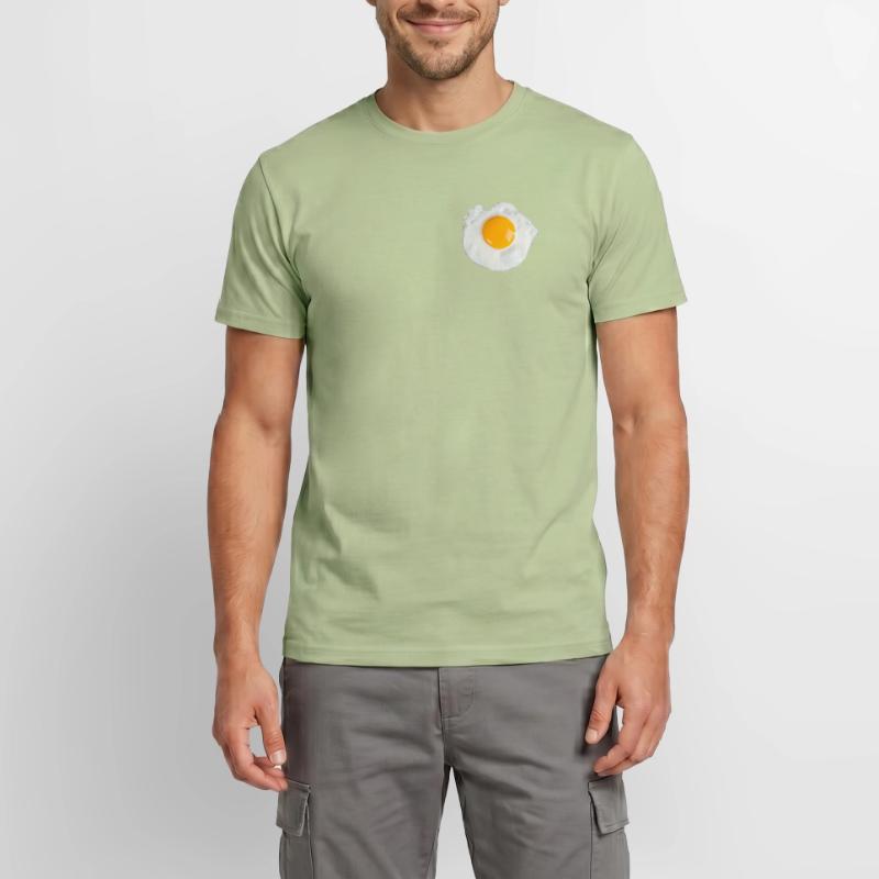 Egg Fried Egg Scrambled Eggs Breakfast Egg for Toast Men’s T-shirt