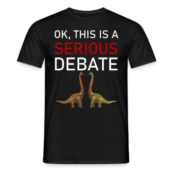Dino Krawatte Business Meme funny Spruch Outfit - Männer T-Shirt - Schwarz - Vorne - AI Model Male 178 light (178cm)