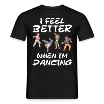 Feel The Rhythm: The Perfect Disco Party Dance - Men's T-Shirt - black - Front - AI Model Male 178 light (178cm)