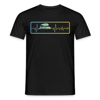 conducteur de train modélisme ferroviaire modélisme ferroviaire - T-shirt homme - noir - Devant - AI Model Male 178 light (178cm)