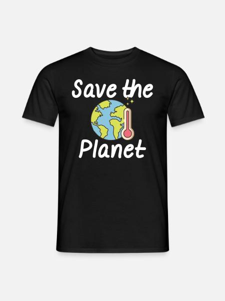 Klimawandel Umweltschutz Naturschutz - Männer T-Shirt - Schwarz