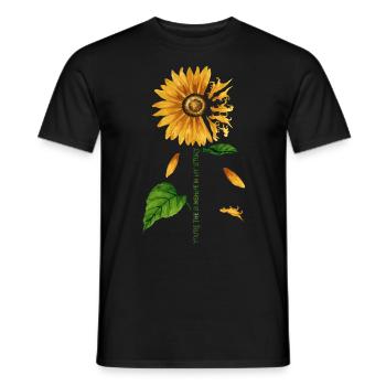 Mon Soleil, Tournesol, Dino, Amour - T-shirt homme - noir - Devant - AI Model Male 178 light (178cm)