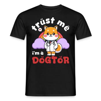 Vertrauen Sie Mir Ich Bin Ein Dogtor lustiger Hund - Männer T-Shirt - Schwarz - Vorne - AI Model Male 178 light (178cm)