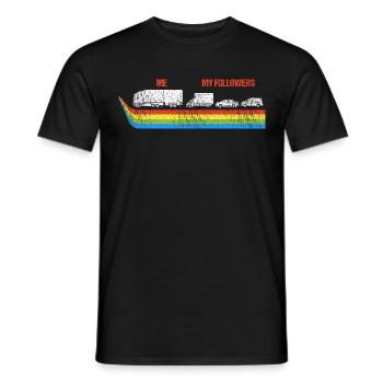 Je veux dire les suiveurs drôle de camionneur chauffeur de camion - T-shirt homme - noir - Devant - AI Model Male 178 light (178cm)