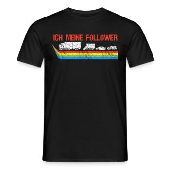Je veux dire les suiveurs drôle de camionneur chauffeur de camion - T-shirt homme - noir - Devant - AI Model Male 178 light (178cm)