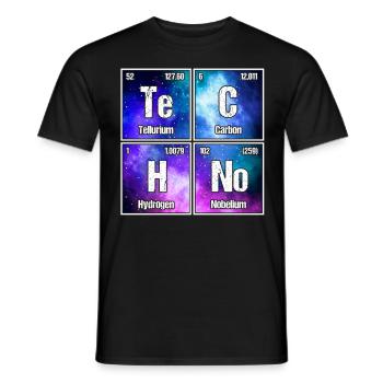 Techno House Party EDM Festival Goa Electro Rave - Männer T-Shirt - Schwarz - Vorne - AI Model Male 178 light (178cm)