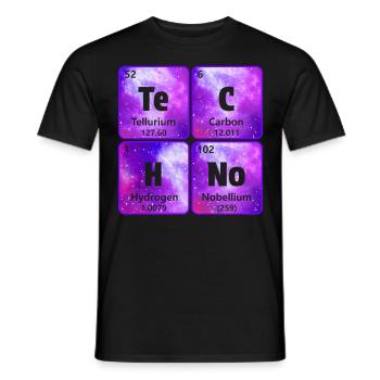 Techno House Party EDM Festival Goa Electro Rave - Männer T-Shirt - Schwarz - Vorne - AI Model Male 178 light (178cm)