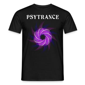 Techno House Party EDM Festival Goa Rave Psytrance - Männer T-Shirt - Schwarz - Vorne - AI Model Male 178 light (178cm)