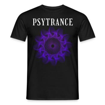 Techno House Party EDM Festival Goa Rave Psytrance - Männer T-Shirt - Schwarz - Vorne - AI Model Male 178 light (178cm)