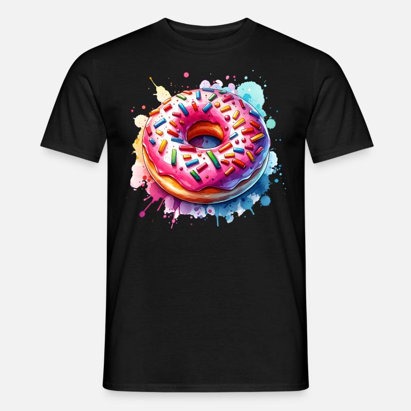 Donut - Männer T-Shirt - Schwarz