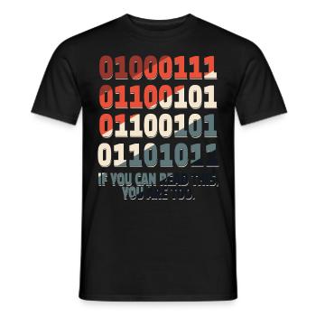 Science Nerd Physique Étudiant Blagues Geek - T-shirt homme - noir - Devant - AI Model Male 178 light (178cm)