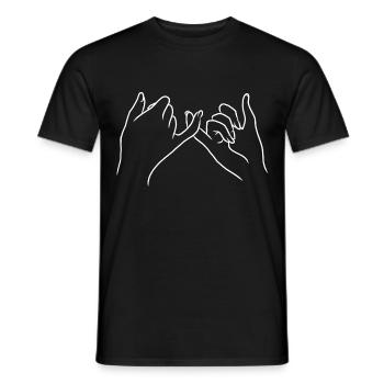 Ewigkeit Schwur Vertrauen Zusammenhalt Versprechen - Männer T-Shirt - Schwarz - Vorne - AI Model Male 178 light (178cm)