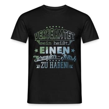 Beamter im öffentlichen Dienst - Männer T-Shirt - Schwarz - Vorne - AI Model Male 178 light (178cm)