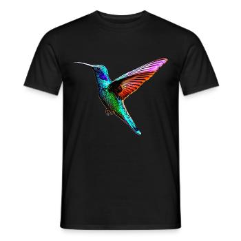 Colibri - T-shirt homme - noir - Devant - AI Model Male 178 light (178cm)