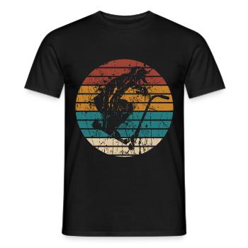 Scooter Stunt Tretroller Vintage Kinder & Teenager - Männer T-Shirt - Schwarz - Vorne - AI Model Male 178 light (178cm)