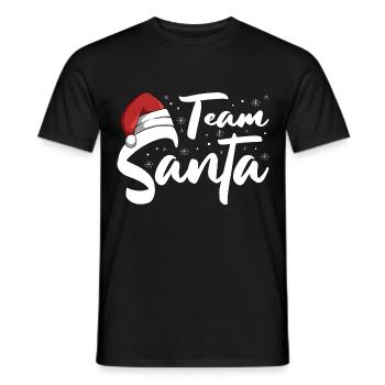 Team Santa Weihnachtsmann Weihnachten Christmas - Männer T-Shirt - Schwarz - Vorne - AI Model Male 178 light (178cm)